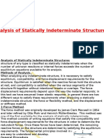 Analysis of Statically Indeterminate Structures