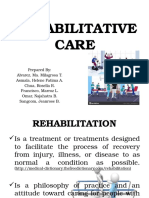 Rehabilitative Care