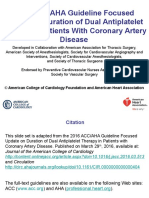 2016 ACC/AHA Guideline Focused Update On Duration of Dual Antiplatelet Therapy in Patients With Coronary Artery Disease