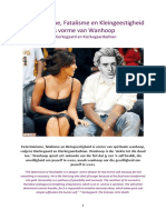 Determinisme, Fatalisme en Kleingeestigheid As Vorme Van Wanhoop by Kierkegaard en Kierkegaardashian
