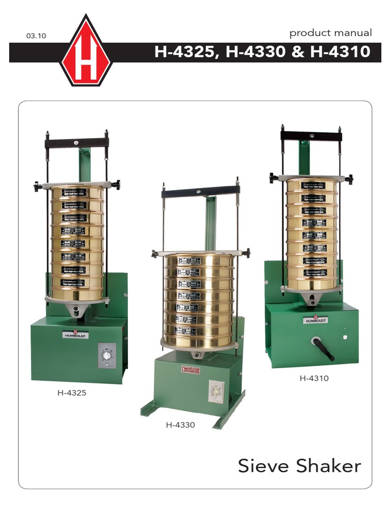 Sieve Shaker product manual