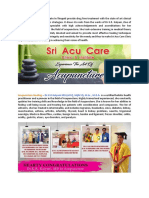 Sri Acu Care Clinic - DR Kalyani's Acupuncture Treatment in Tirupati - Speciality Pain Care India