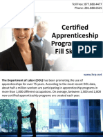 Certified Apprenticeship Programs Helps Fill Skills Gap