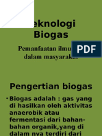 Teknologi Biogas Masyarakat