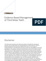 Evidence Based Management Third Molars