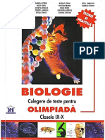 Culegere Olimpiada Biologie Clasa A IX A PDF