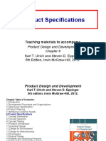 Product Specifications: Teaching Materials To Accompany
