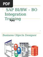 SAP BI - BW - BO Integration