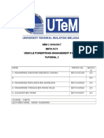 SEM 2 2016/2017 BETA 3573 Vehicle Powertrain Management System Tutorial 2