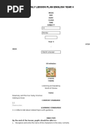 Year 4 English Lesson Plans | PDF | Grammatical Tense | Teachers