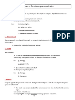 Classes Et Fonctions Grammaticales PDF