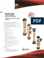 Series PT-PS Plastic Tube Flowmeter Tecfluid en Rev2