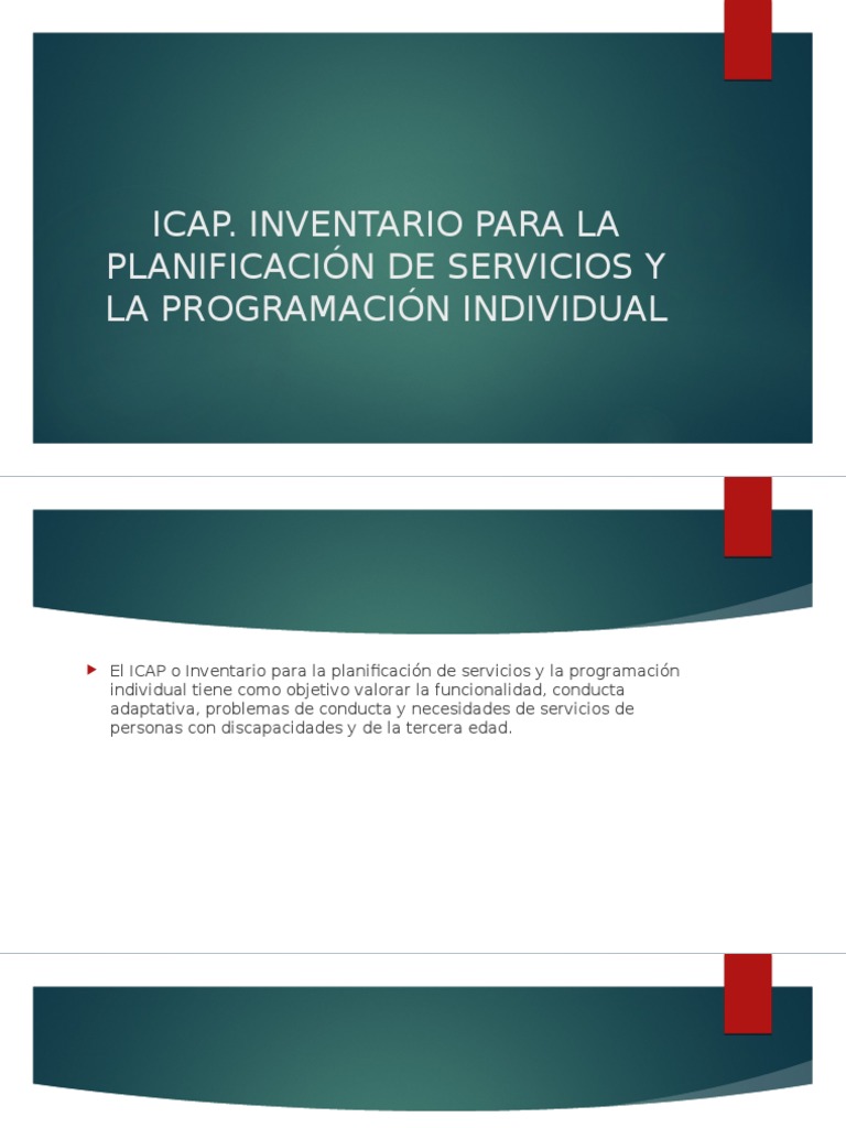 ICAP | PDF | Comportamiento | Planificación