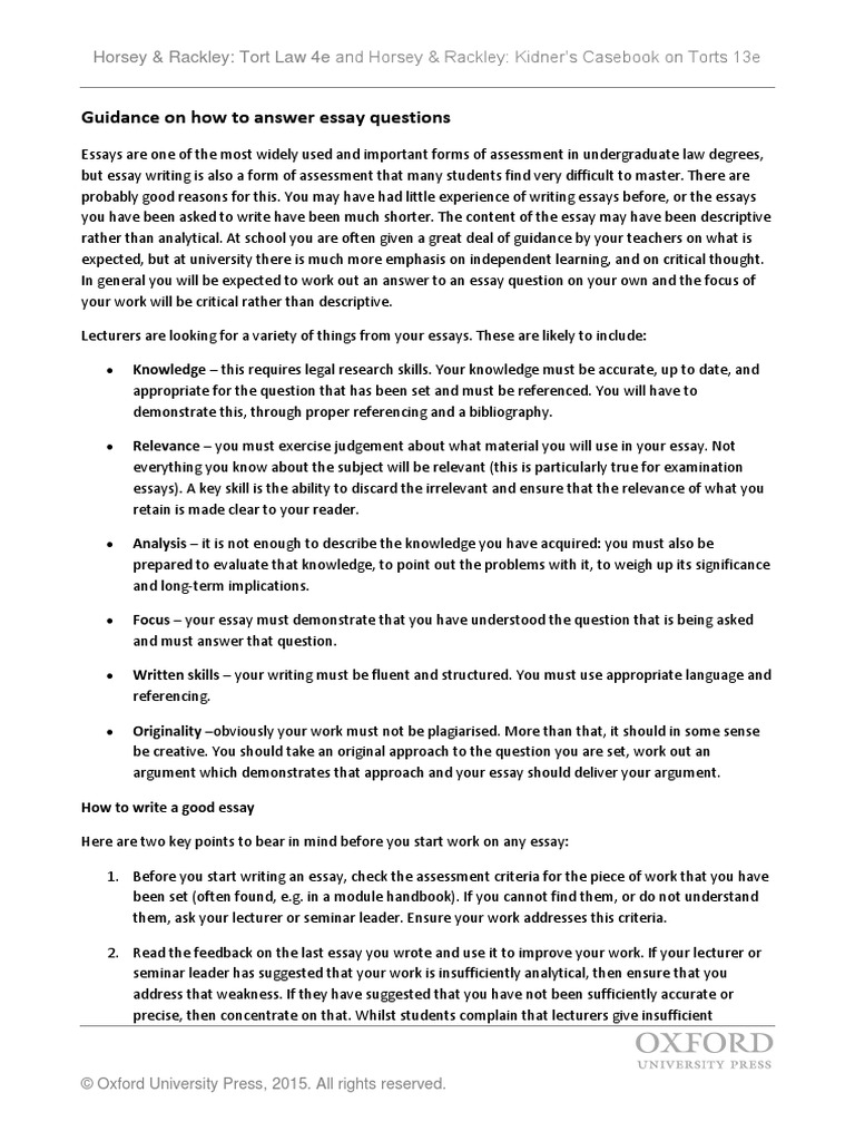 Essay Writing