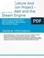 British Culture and Civilisation Project - James Watt and The Steam Engine