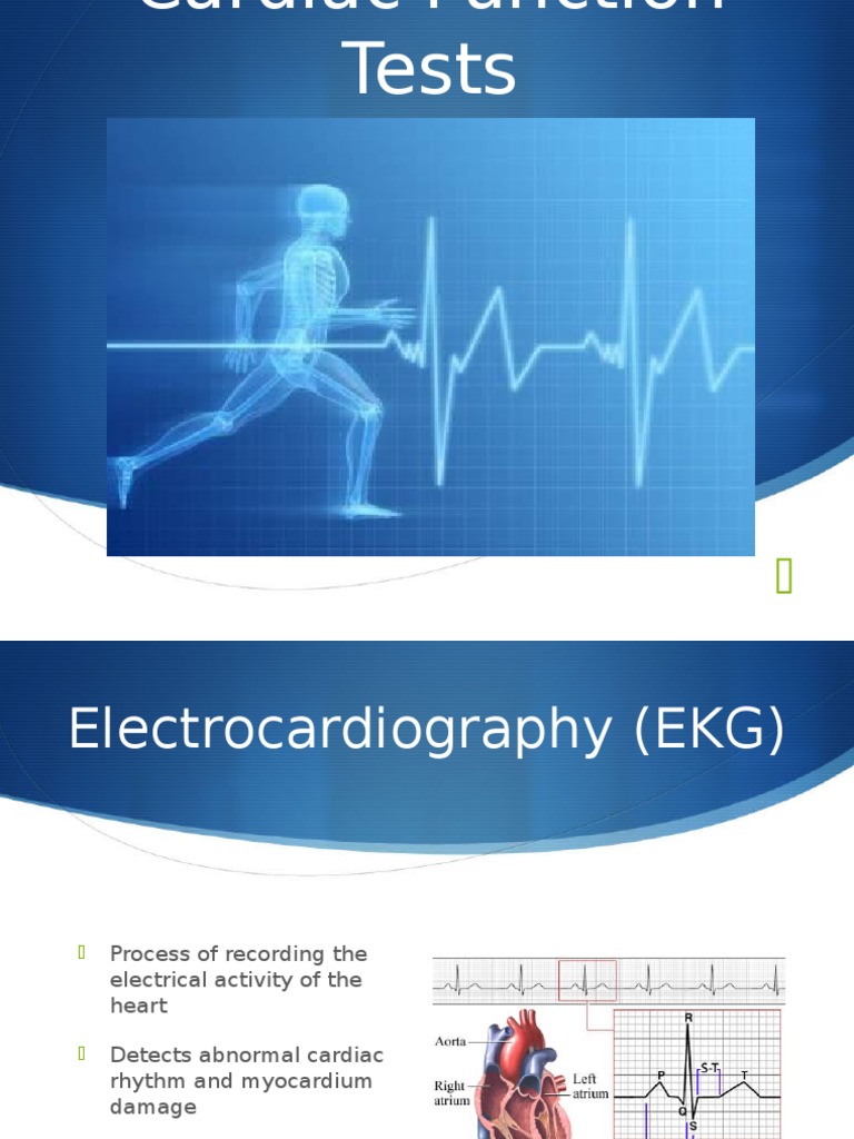 Cardiac Function Tests | PDF | Heart | Electrocardiography