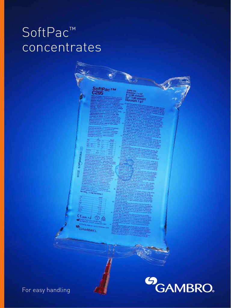 Soft Pac | PDF | Litre | Hemodialysis