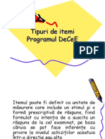 DeCeE Tipuri de Itemi