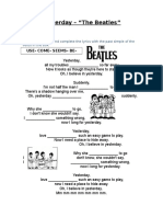 Yesterday - "The Beatles": Use-Come - Seems - Be