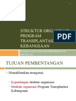 Struktur Organisasi Program Transplantasi Kebangsaan