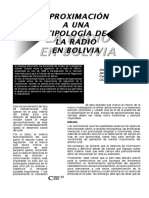 Aproximación A Una Tipología de Radio en Bolivia