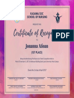 Certificate of Completion