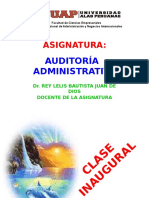Clase Inaugural de Auditoría Administrativa - 2017-1b