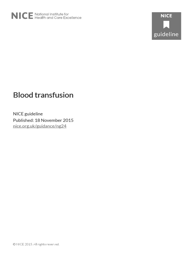 Blood Transfusion 1837331897029 | PDF | Blood Transfusion | Bleeding