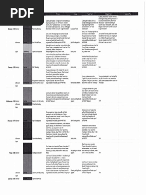 Social Media Content Calendar