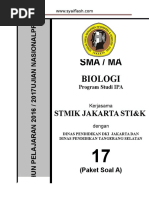 Pra Ujian Nasional Biologi Sma Kode A