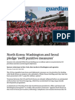 North Korea: Washington and Seoul Pledge 'Swift Punitive Measures'