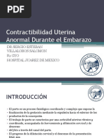 Contractibilidad Uterina Anormal Durante El Embarazo