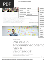Por Que o Empreendedorismo Não é Valorizado