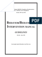 Behavior Intervention Manual