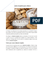 Comida Sin Gluten para Celiacos