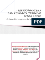 1.4 Kesan Mikroorganisma Berbahaya Kepada Manusia