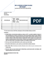 Formato Informe Actividades Comités Paritarios HSYMAT Versión 2009