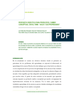 Cambio Conceptual Agua y Sus Propiedades PDF