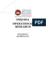 SMQ 6014 OPERATIONAL RESEARCH - THE PROPOSED SIMPLEX METHOD FOR THE SOLUTION OF LINEAR PROGRAMMING PROBLEMS