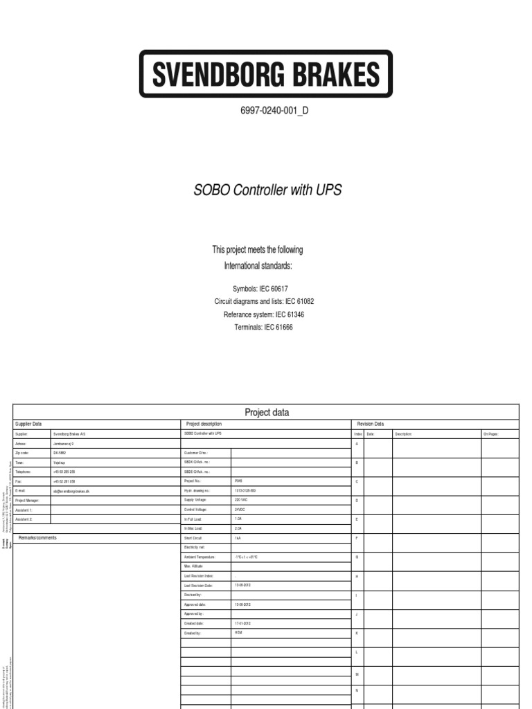SOBO Controller with UPS Specifications | PDF | Ingenieria Eléctrica ...