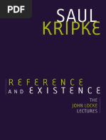 Saul Kripke - Reference and Existence - The John Locke Lectures PDF