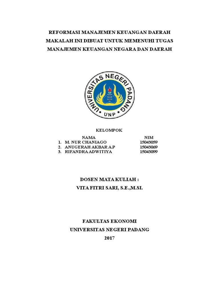 Contoh Makalah Reformasi
