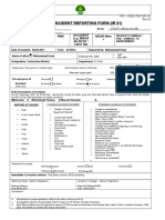 Incident Reporting Form (Ir 01) : Fatality Lti I RWC Accident NEAR Miss