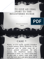 Fitrawati Arifuddin - How To Give An Oral Report To An RN