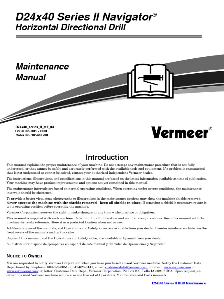 2440 Maintenance Book PDF Leak Machines