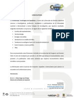 Carta Convocatoria Ponencias