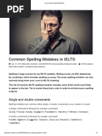 Common IELTS Spelling Mistakes