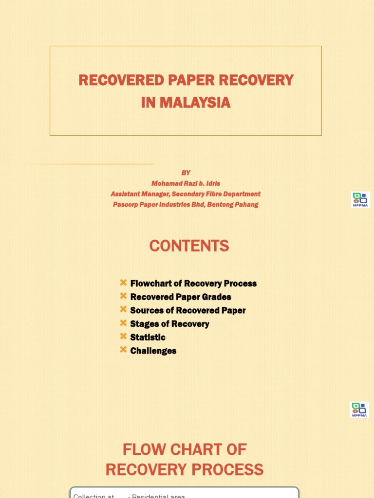Recovered Paper Recovery in Malaysia | PDF | Newsprint | Paper