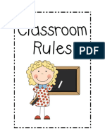 Classroom Rules Signs