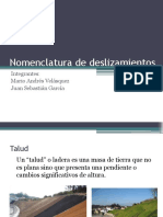 Nomenclatura de Deslizamientos